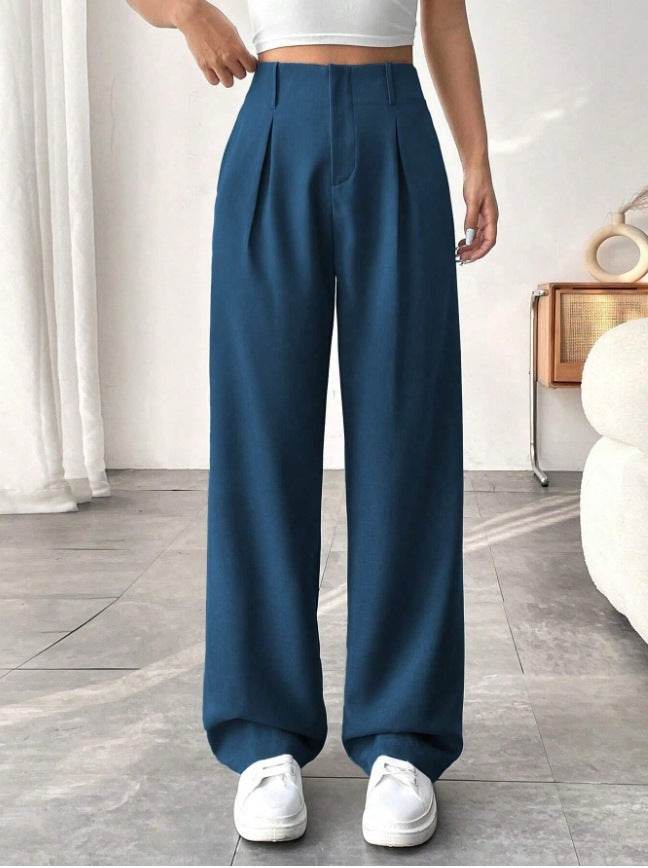 High Waist Wide Leg Leisure Suit Pants for Women - Versatile Autumn & Winter Styles - Buy Center US