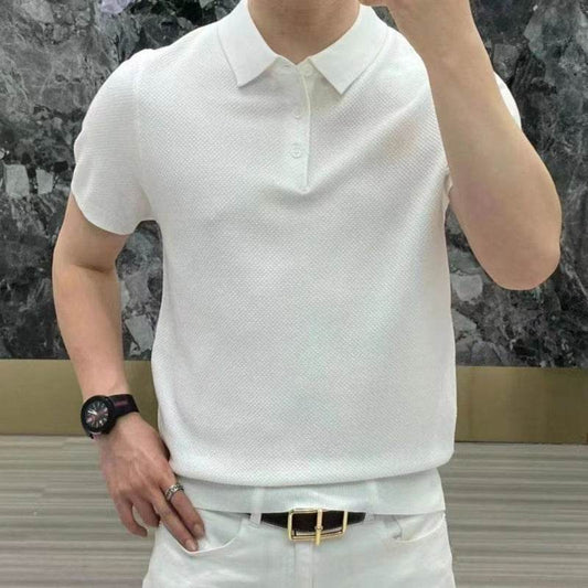 Affordable Men's Polo Shirt - Casual Luxury Pineapple Pattern, Short Sleeve - Buy Center US
