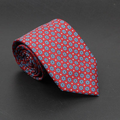 Buycenter Super Soft Silk Ties - 75mm Bohemian Necktie for Men - Buy Center US