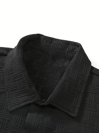 Men's Summer Casual 2-Piece Outfit Set - Slim Fit Short Sleeve & Shorts - Buy Center US