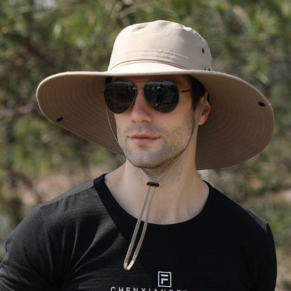 Men's Waterproof Quick-Drying Fisherman Hat - Big Brim for Hiking - Buy Center US