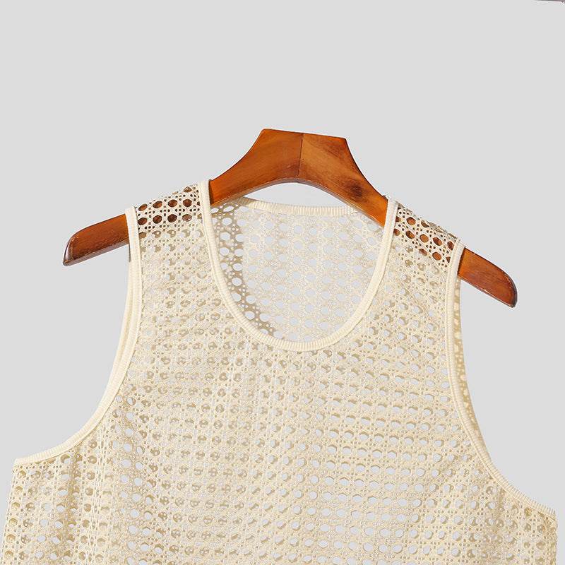 Hollow Fitness Sleeveless T-shirt - Lightweight Summer Style for All Sizes - Buy Center US