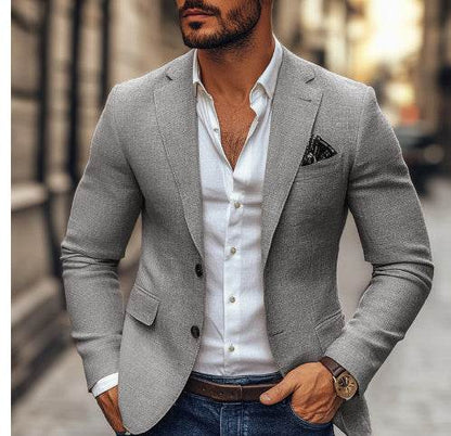 Buycenter Men's Striped Blazer - Casual Slim Fit Jacket for Every Occasion - Buy Center US