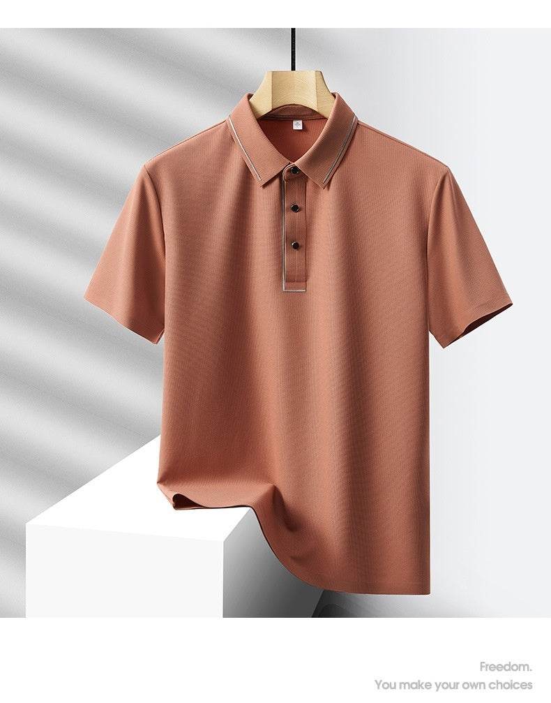 Buycenter Men's Light Luxury Polo Shirt & Trousers Sports Leisure Suit - Buy Center US