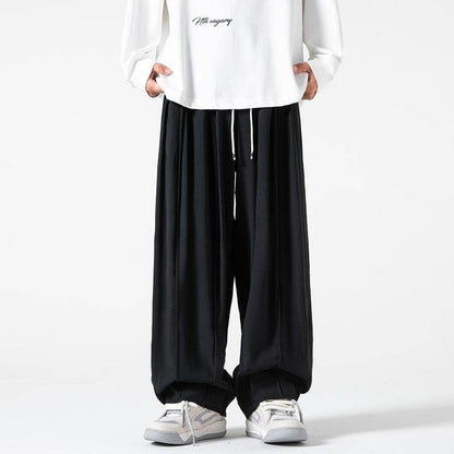 Men's Loose Wide Leg Cargo Bloomers - Solid Color, Multiple Sizes Available - Buy Center US
