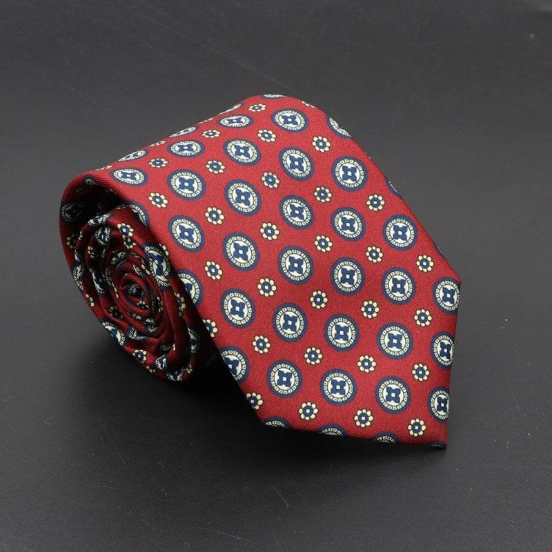 Buycenter Super Soft Silk Ties - 75mm Bohemian Necktie for Men - Buy Center US