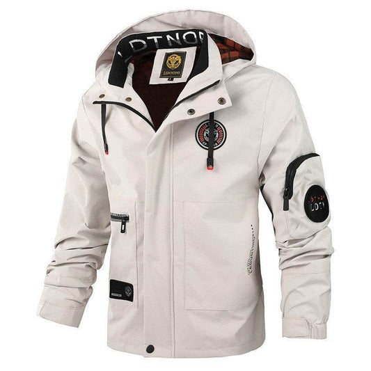 Buycenter Men's Hooded Jacket - Spring & Autumn Casual Wear - Buy Center US