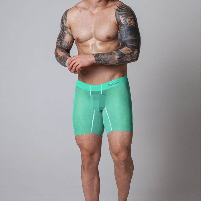 Buycenter Ultra-Thin Ice Silk Men's Boxer Shorts - Summer Sports Style - Buy Center US