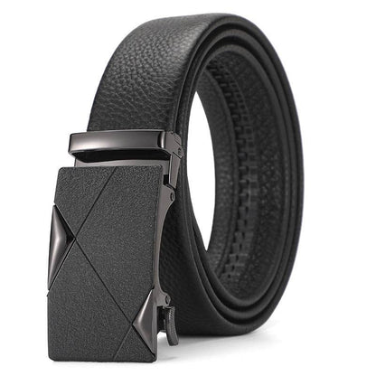 Buycenter Genuine Leather Automatic Belt for Boys - Stylish & Durable Design - Buy Center US