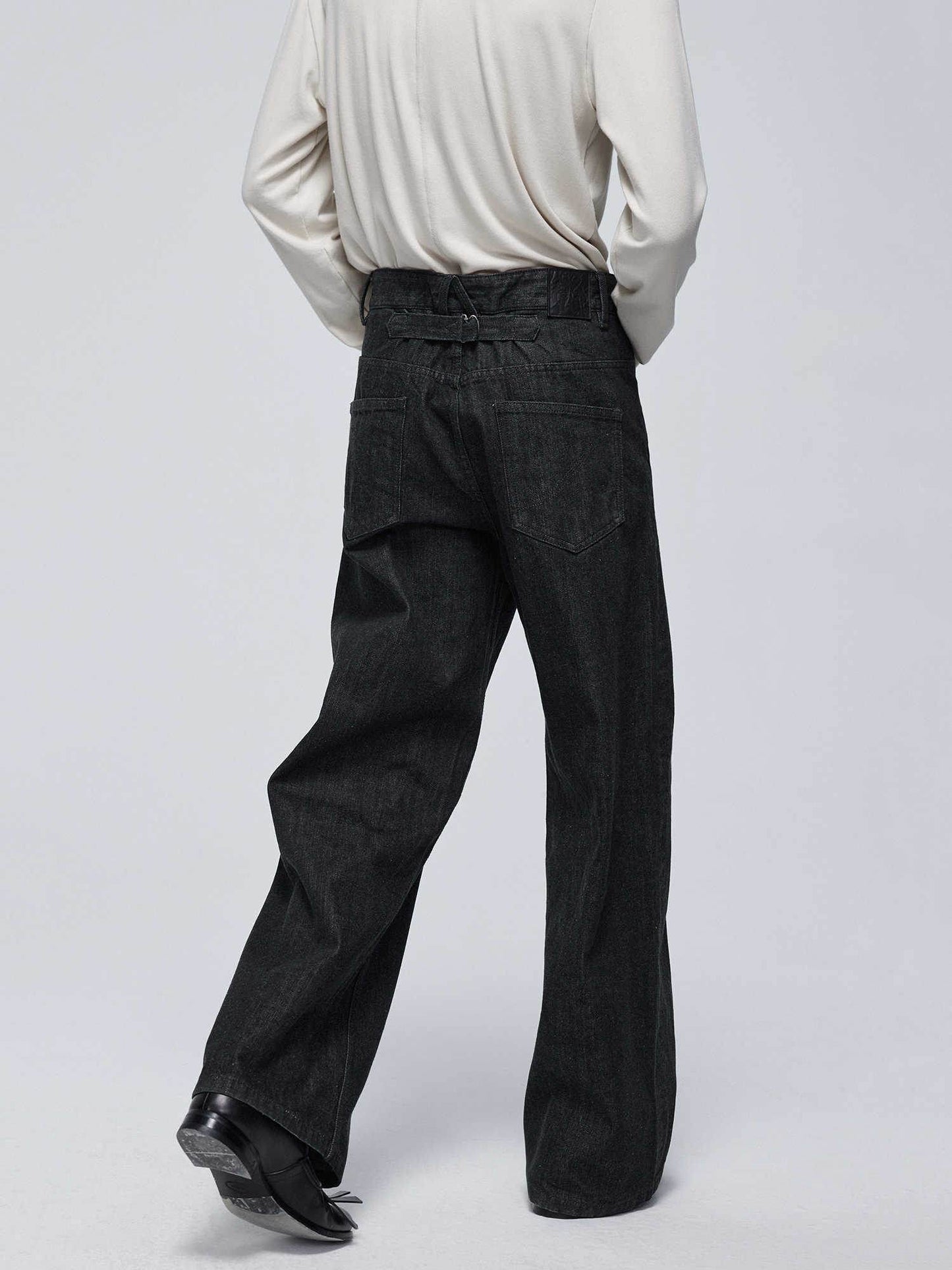 Men's Primary Red Ear Jeans - Mid-High Waist, 100% Cotton Trousers - Buy Center US