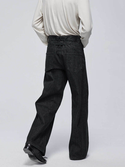 Men's Primary Red Ear Jeans - Mid-High Waist, 100% Cotton Trousers - Buy Center US