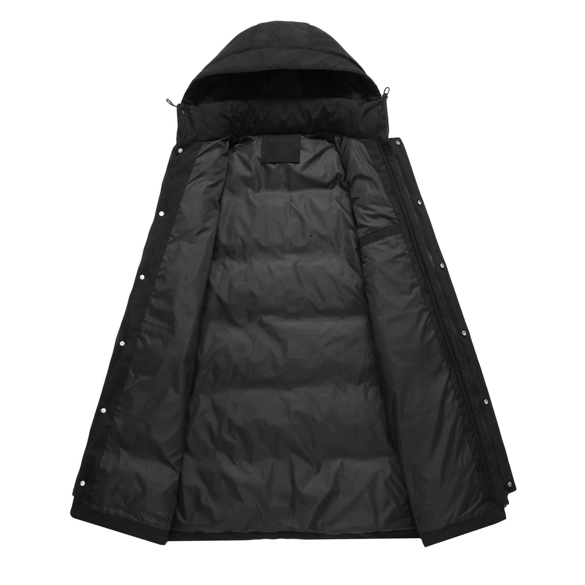 Buycenter Outdoor Windproof Men's Coat - Thickened Mid-Length Design - Buy Center US