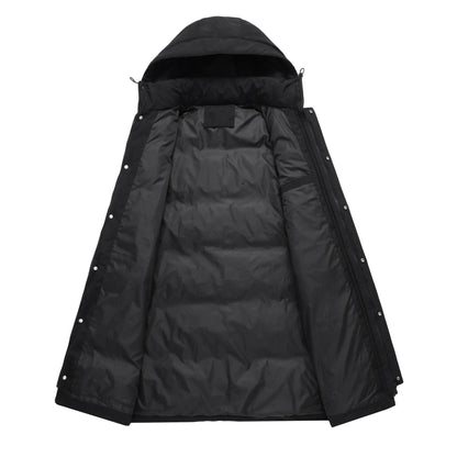 Buycenter Outdoor Windproof Men's Coat - Thickened Mid-Length Design - Buy Center US