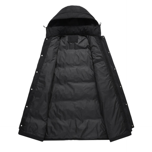 Buycenter Outdoor Windproof Men's Coat - Thickened Mid-Length Design - Buy Center US