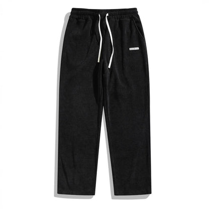 European Size Men's Corduroy Casual Pants - Creamy White, Black, Navy - Buy Center US