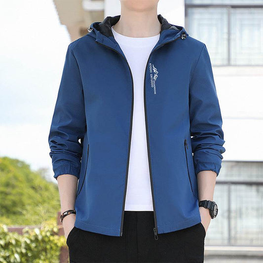 Buycenter Men's Zipper Hooded Jacket - Breathable Quick-Drying Summer Style - Buy Center US