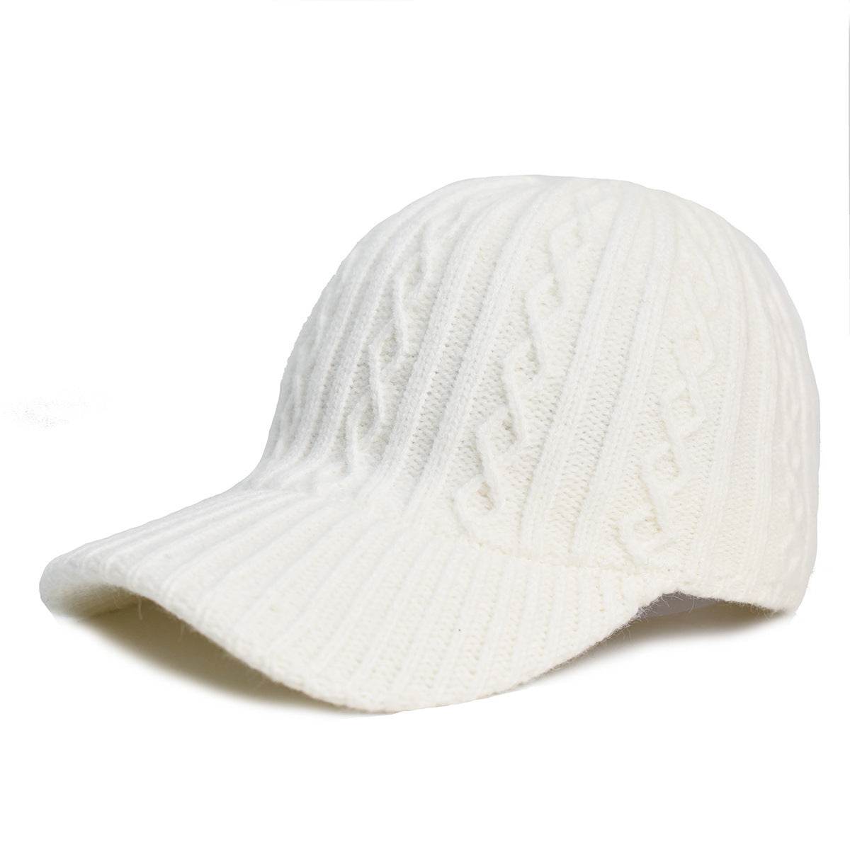 Buycenter Knitting Wool Baseball Cap - Warm, Breathable Winter Headwear - Buy Center US