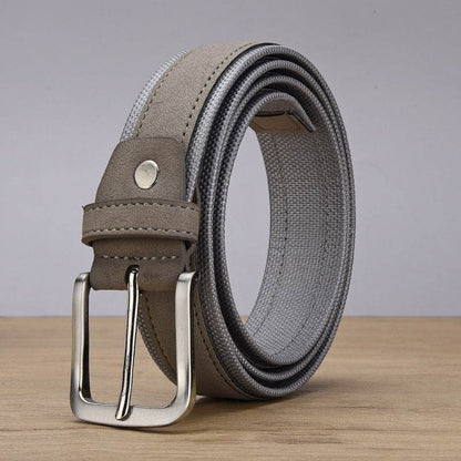 Buycenter Korean Suede Man's Belt - Stylish Alloy Pin Buckle, Multiple Sizes - Buy Center US