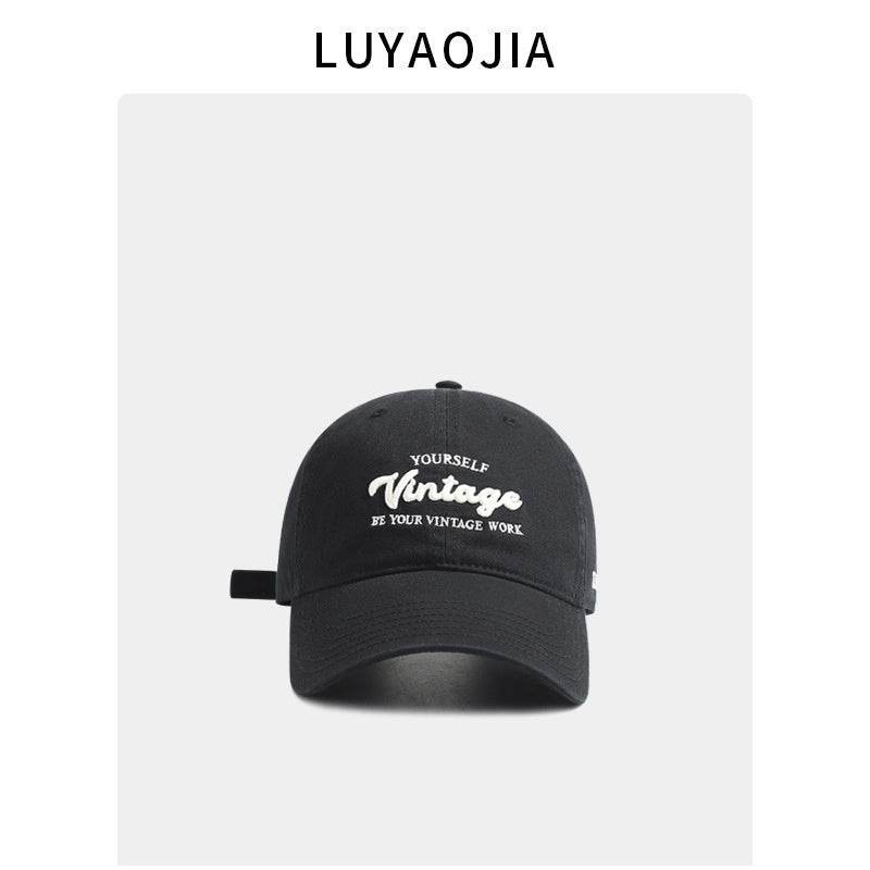 Casual Letter Embroidery Baseball Hat for Men - Vintage Cotton Styles - Buy Center US
