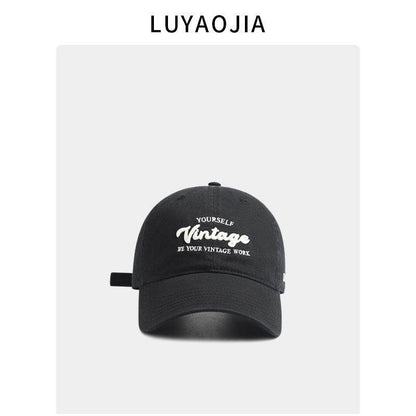 Casual Letter Embroidery Baseball Hat for Men - Vintage Cotton Styles - Buy Center US