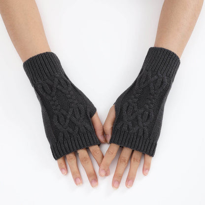Cute Knitted Half Gloves for Women & Men - Touch Screen, Warm, Stylish - Buy Center US