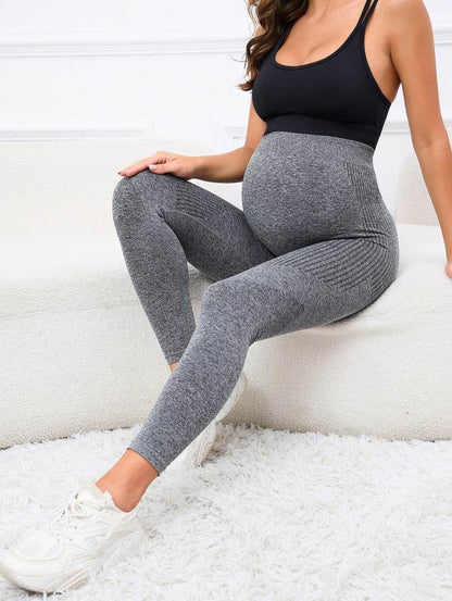 High Waist Pregnancy Yoga Pants - 3D Belly Support in Soft Fabrics - Buy Center US