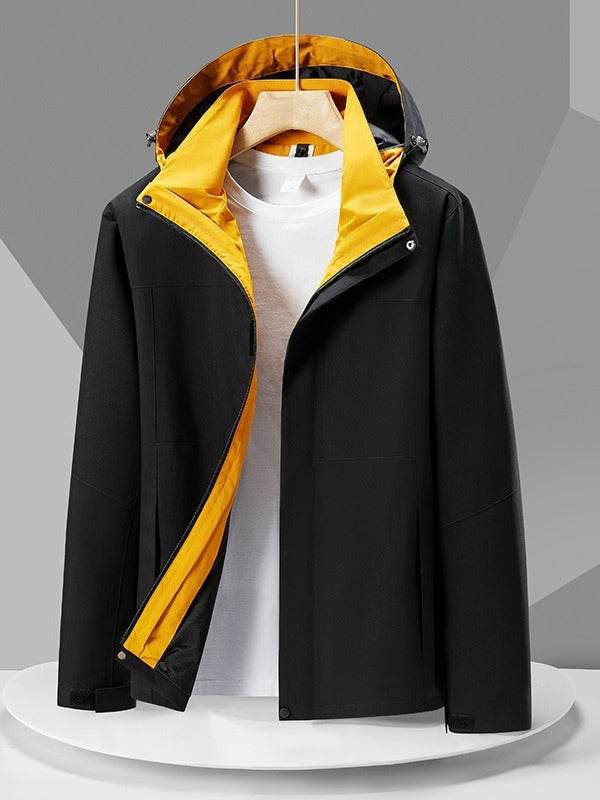 Buycenter Men's Color Blocked Sports Jacket - Waterproof & Breathable Design - Buy Center US