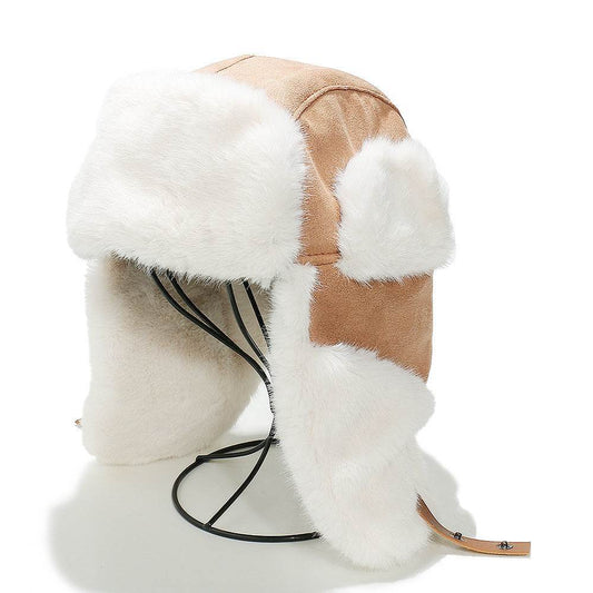 Men's Thickened Fleece Snow Hat - Thermal, Windproof Suede Design - Buy Center US