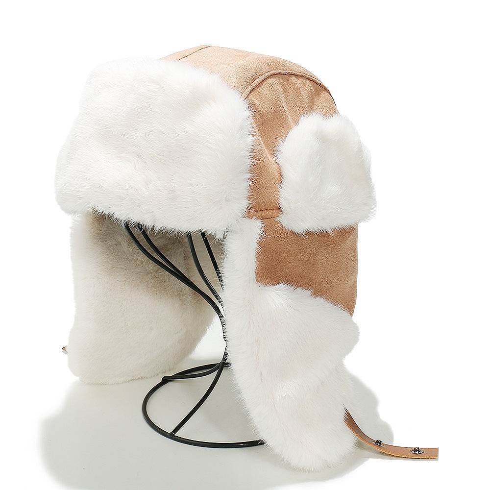 Men's Thickened Fleece Snow Hat - Thermal, Windproof Suede Design - Buy Center US