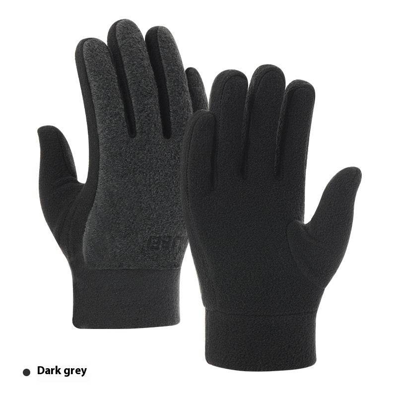 Warm Polar Fleece Gloves - Stylish & Thick for Winter Riding - Buy Center US