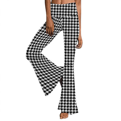 Low Waist Printed Bootcut Trousers - Stylish Urban Fashion, Sizes S-XXL - Buy Center US