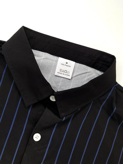 Men's Classic Black and White Suit - Geometric Pattern Casual Set - Buy Center US