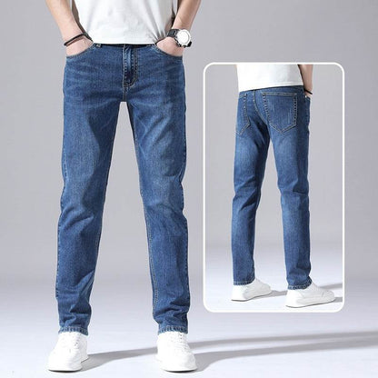 Retro Thin Jeans for Men - Loose Casual Trousers in Various Colors - Buy Center US