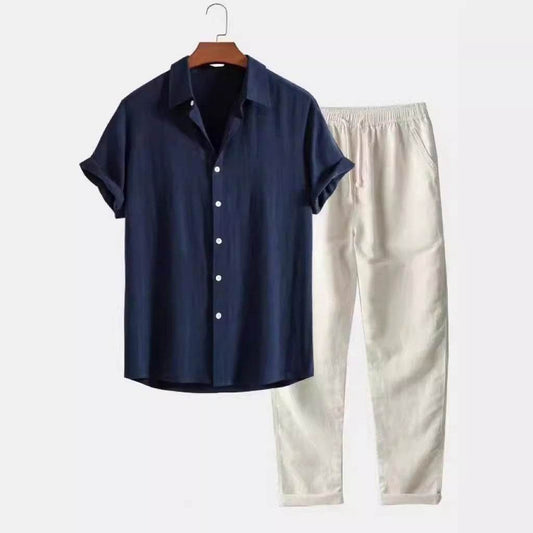 Buycenter Casual Multi-Color Beachwear - Soft Cotton & Linen Suit - Buy Center US