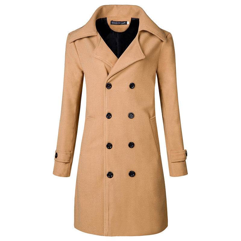 Buycenter Plus Size Double Breasted Trench Coat - Stylish Winter Outerwear - Buy Center US