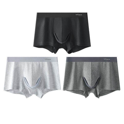 Buycenter Men's Summer Cotton Shorts - Hip Lift, Ventilation, Antibacterial - Buy Center US