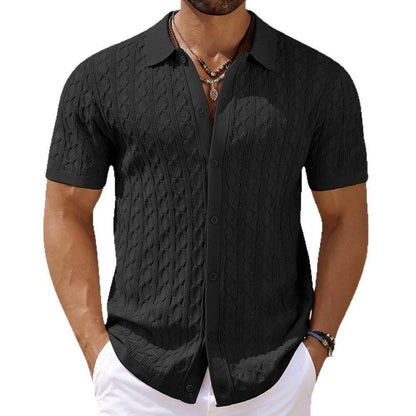 Men's Short-Sleeved Summer Shirt - European & American Style, Multiple Colors - Buy Center US
