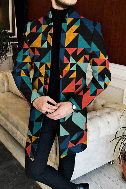 Buycenter Men's Woolen Coat - Stylish European & American Patterns - Buy Center US