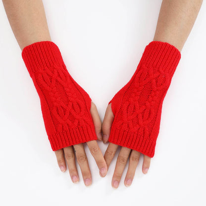 Cute Knitted Half Gloves for Women & Men - Touch Screen, Warm, Stylish - Buy Center US
