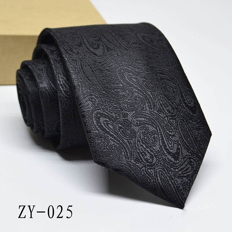 Buycenter Men's 1200D Striped Tie - Elegant Jacquard Style, Various Colors - Buy Center US