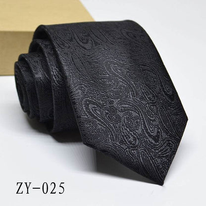 Buycenter Men's 1200D Striped Tie - Elegant Jacquard Style, Various Colors - Buy Center US