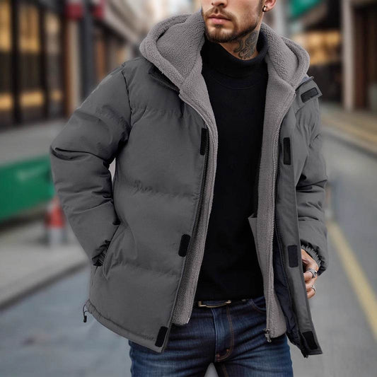 Buycenter Men's Thick Windproof Down Jacket - Stylish & Warm Outerwear - Buy Center US