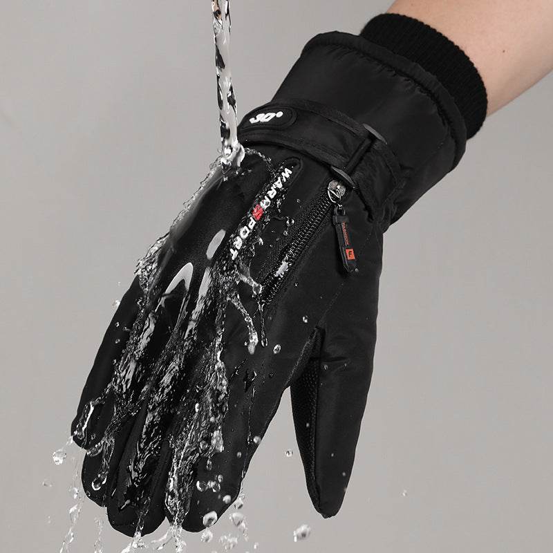 Buycenter Padded Windproof Gloves - Fleece Lined for Outdoor Cycling - Buy Center US