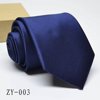 Buycenter Men's 1200D Striped Tie - Elegant Jacquard Style, Various Colors - Buy Center US