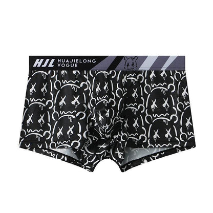 Buycenter Men's Slim Fit Geometric Boxers - Multi-color Breathable Design - Buy Center US