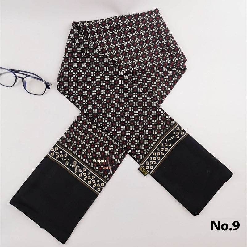 Buycenter Men's Silk Cashmere Scarf - High-End Warmth for All Seasons - Buy Center US