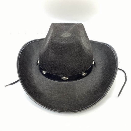Western Five Nail Cowboy Hat for Kids & Adults - Flat Eaves, Sun Protection - Buy Center US