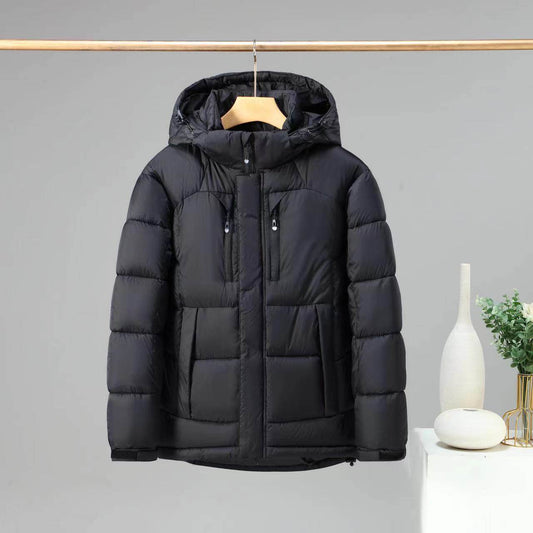 Buycenter Winter Color Blocked Down Jacket - Warm & Stylish Hoodie - Buy Center US