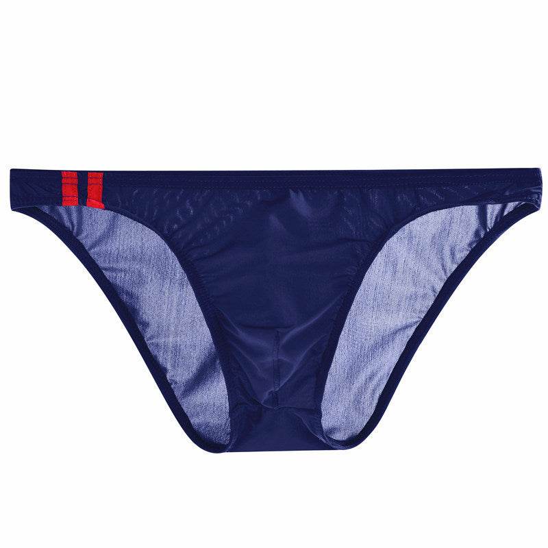 Buycenter Men's Ice Silk Low Waist Briefs - Thin, Breathable Comfort - Buy Center US