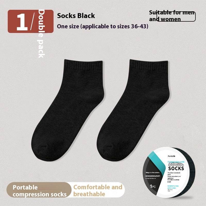 Buycenter Disposable Compression Socks - Mid-Calf, Sweat-Absorbing & Deodorant - Buy Center US